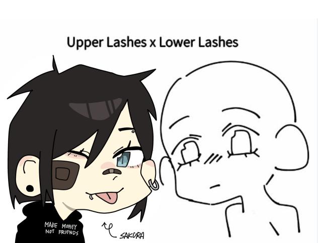 Upper lashes