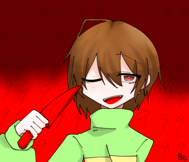 作った線画自分で塗ったった