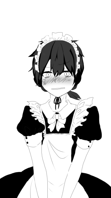 クロハにメイド服着てもらってみた