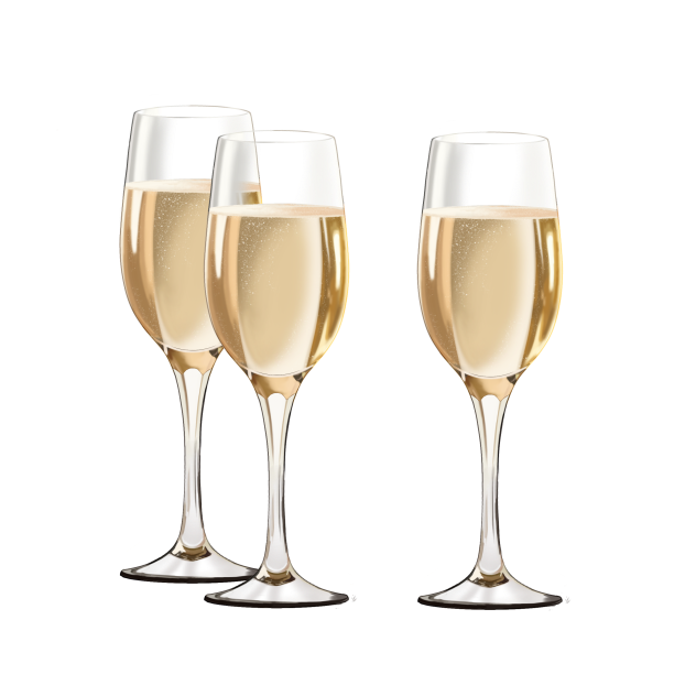 Champagne in a glass