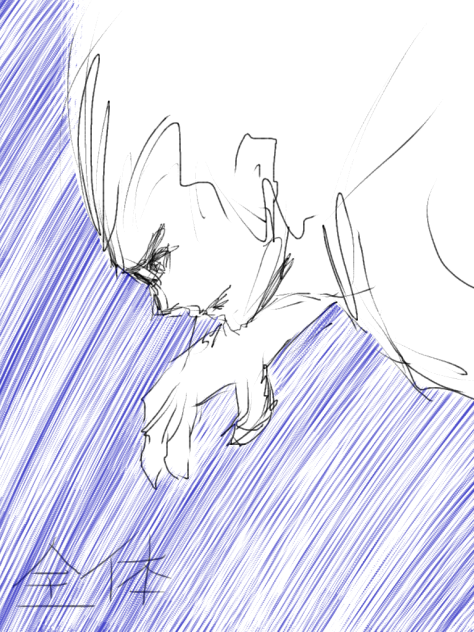 効果線っぽい感じ(雑です。