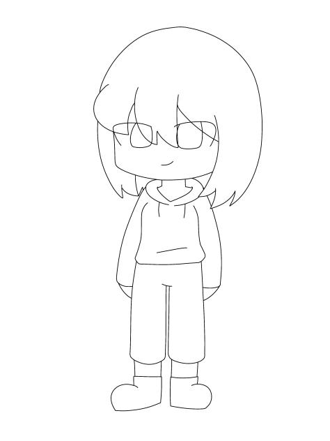 ゆず線画