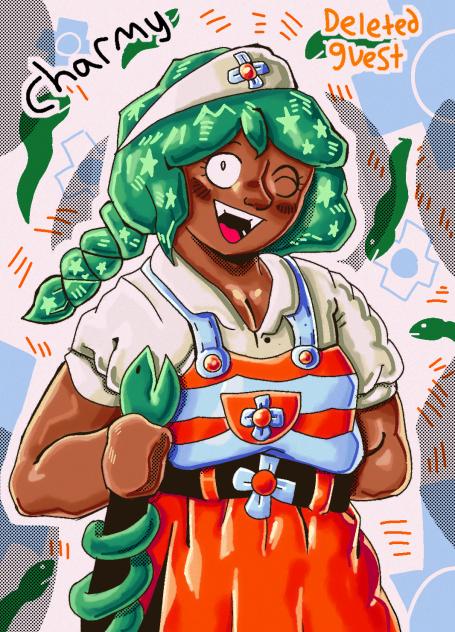 charmy the snake girl of hospitality