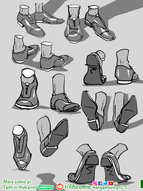 draw man dress shoe on phone ibisPaintx