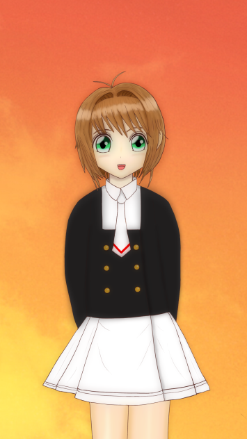 夕焼けのさくらさん(木之本桜)