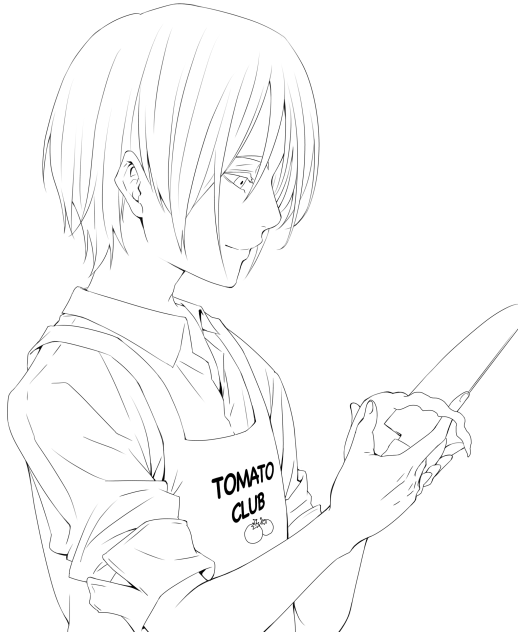 ☆クッキング☆(線画)