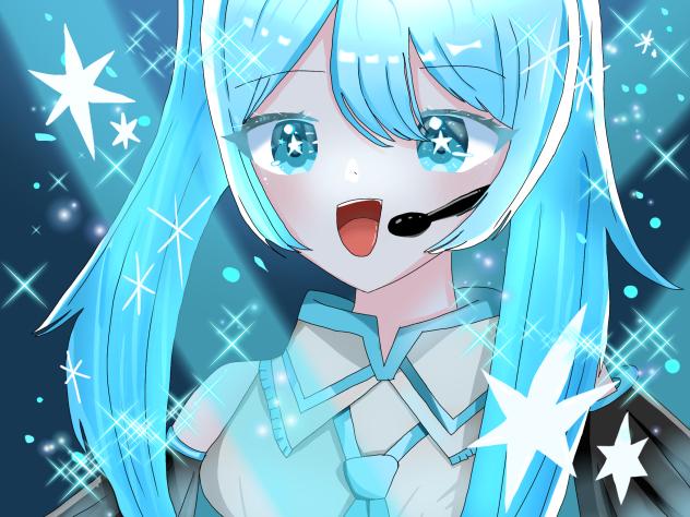 アイドル　初音 ミク！✨✴️❇️🎵🎶