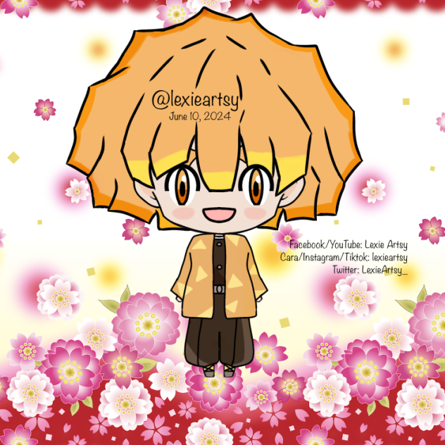 My Chibi Fan Art of Zenitsu Agatsuma