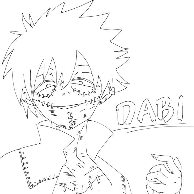 荼毘くん　線画