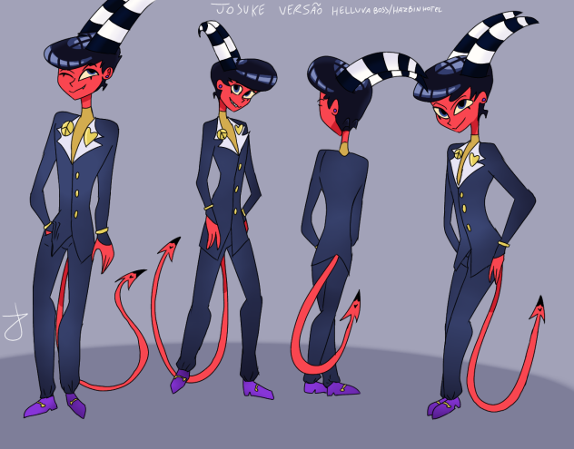 Josuke 💙versão (Helluva boss) Descrição