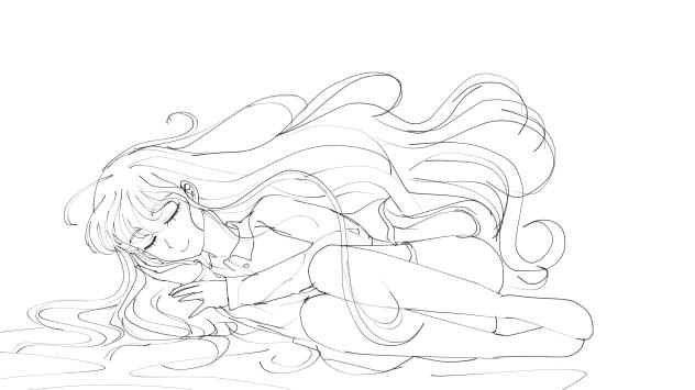Look who's asleep(Rough sketch)