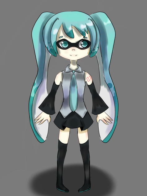 hatsune miku (splatoon) speedpaint