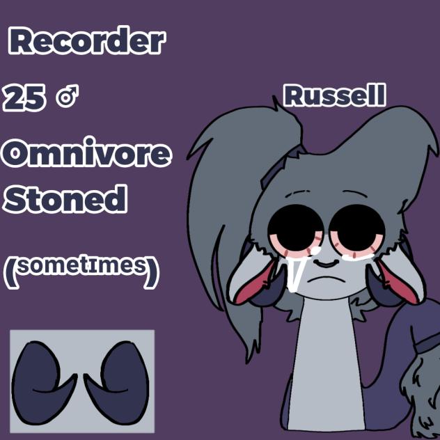 Russell in the Sprunki style