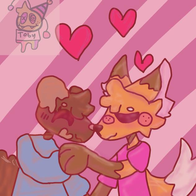 Foxy and his girlfriend  (ocs)