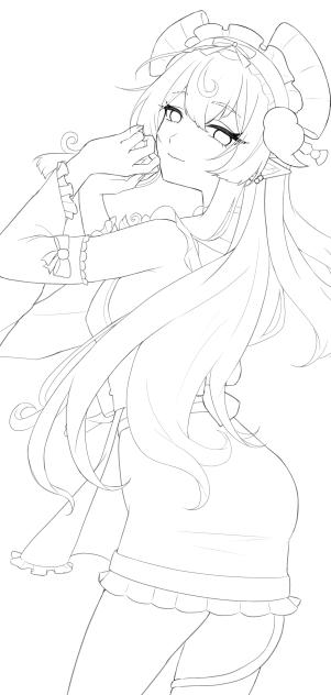 夢見月瑞希　線画