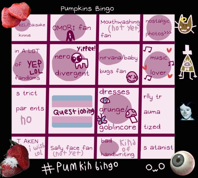 💫 🌈  PUMPKINGUTZZ BINGO!!  🌈 💫