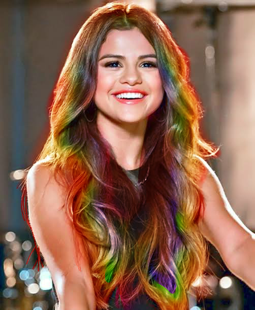 shenal rainbow hair