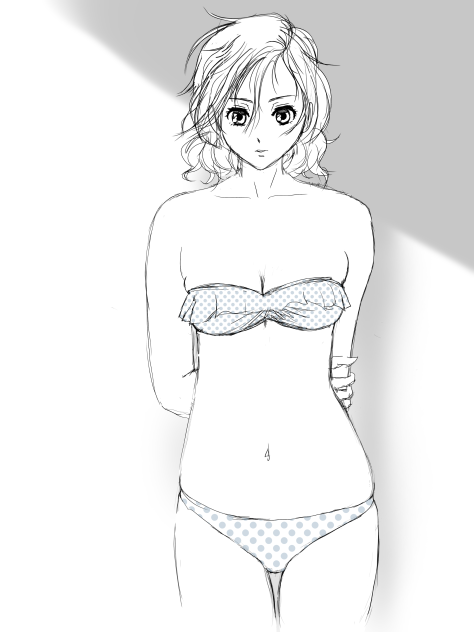 夏なんですっ💋 -線画Ver.-