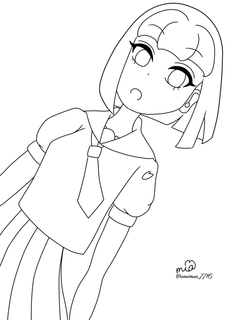 春の終い 線画