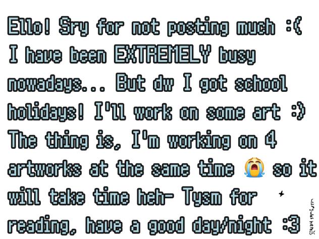 why I'm not posting so much nowadays 😅