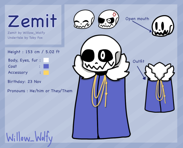 Zemit (Purple cape) reference sheet