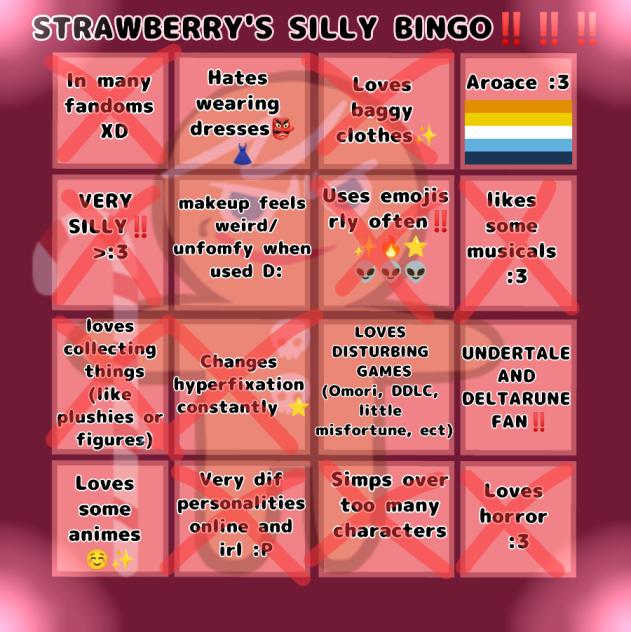Strawberry's silly bingo!