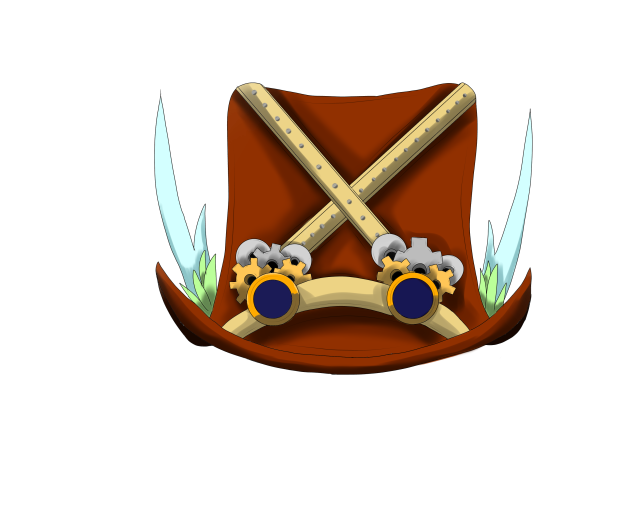 steampunk brown hat