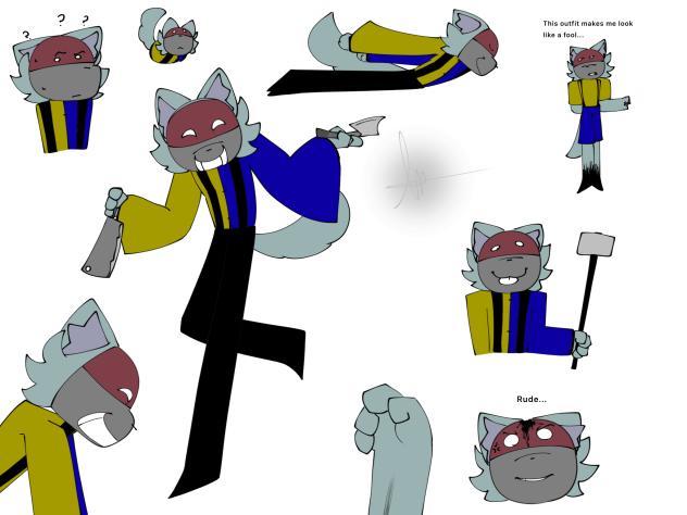 The Masked Charlatan doodles