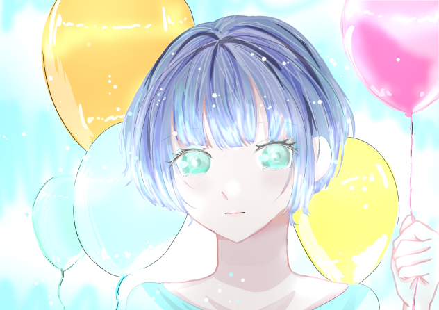 風船 ぽゎん