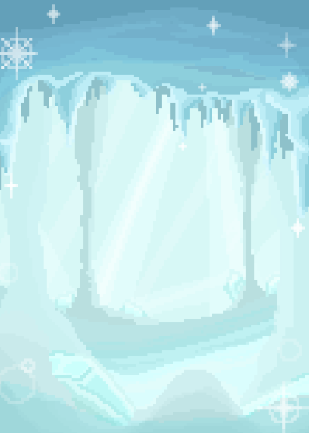 氷の洞窟(ドット絵)