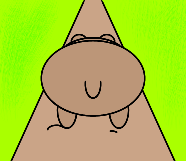 道を歩く馬を描きました！