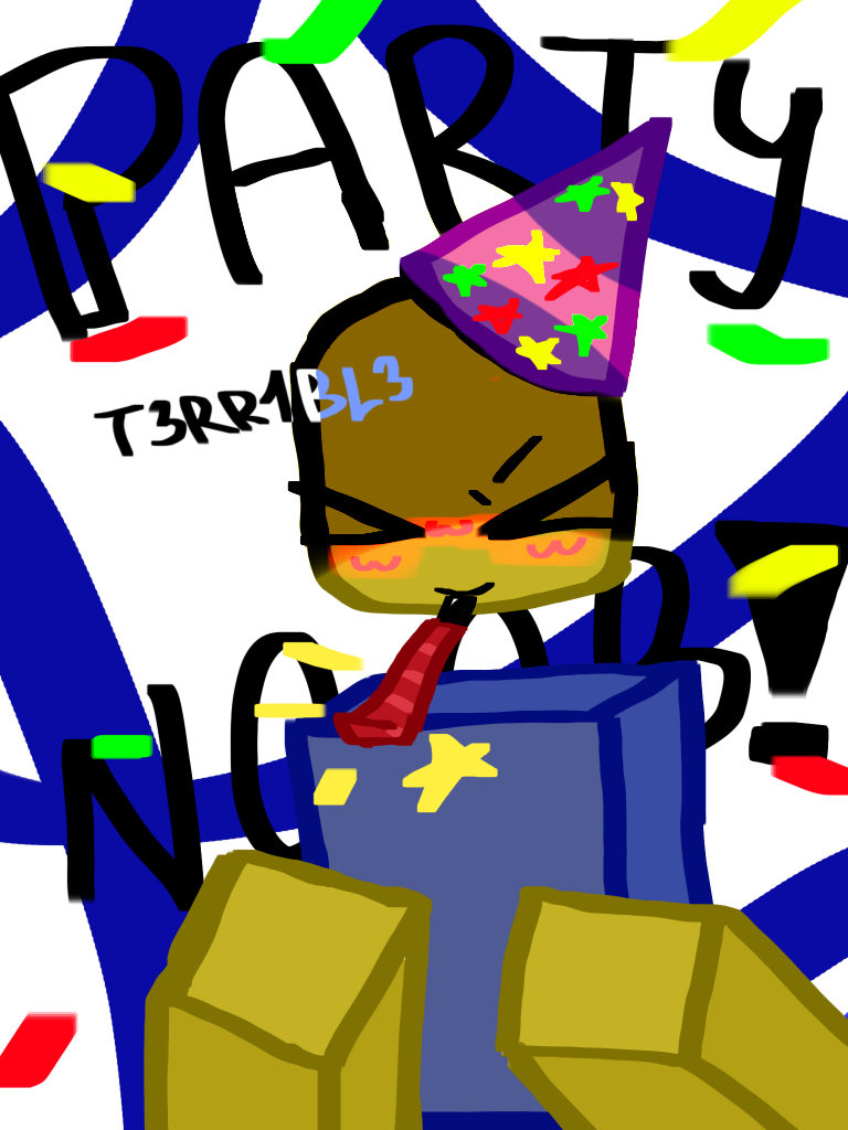 Party Noob! (Roblox - Regrevetor) - ibisPaint