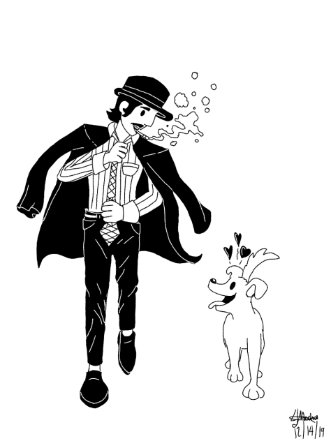 Dog and Gent