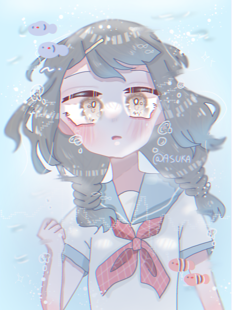 海。　〖小２の本気絵〗