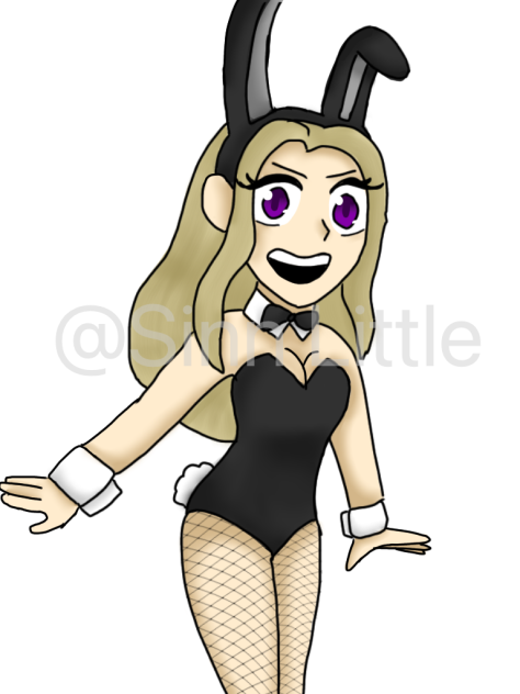 Ainsley in a bunny suit