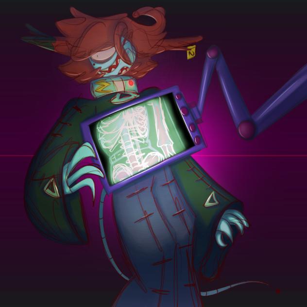 A little glass vial...