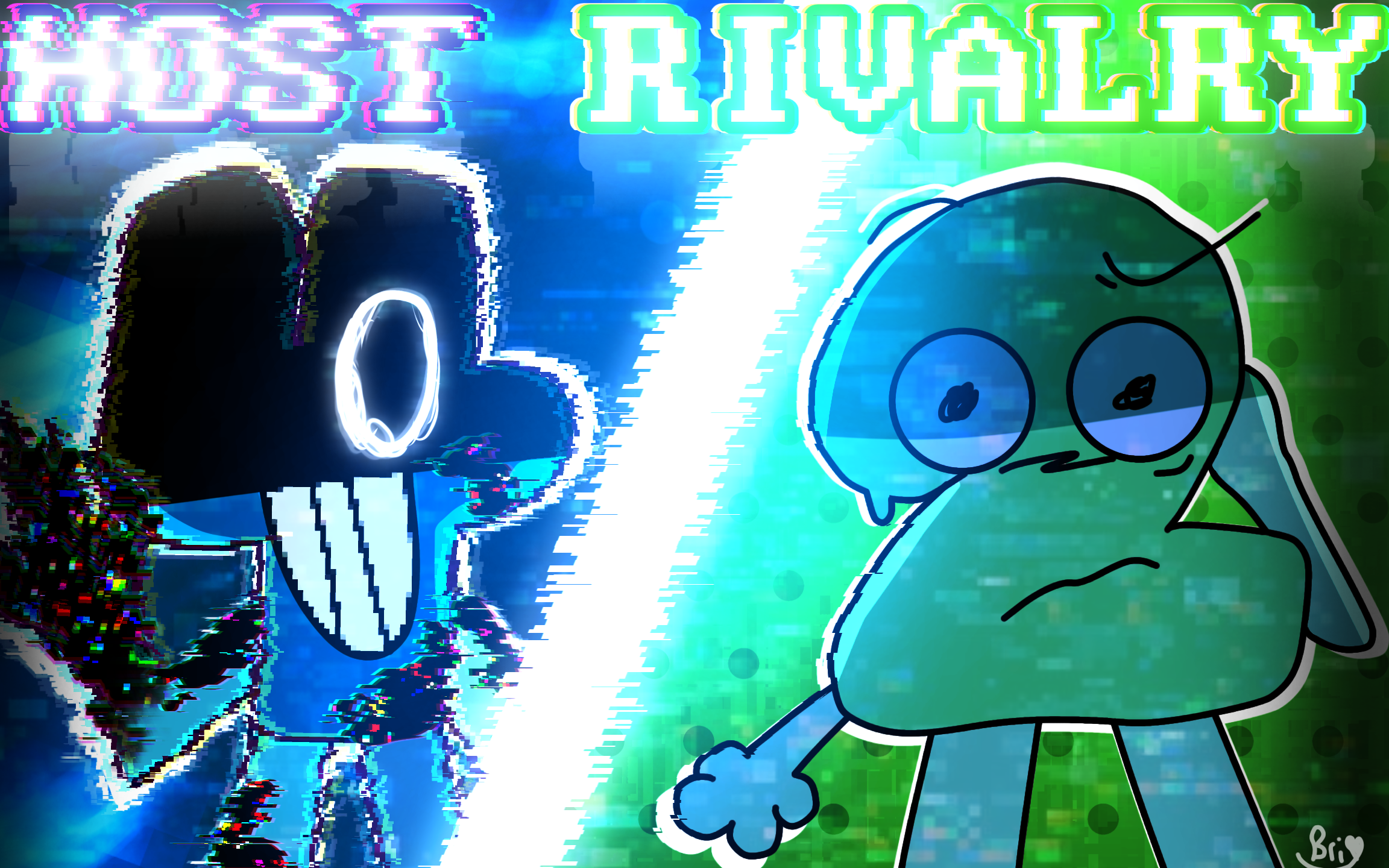 LWP X FNF X BFDI Four VS Two - ibisPaint