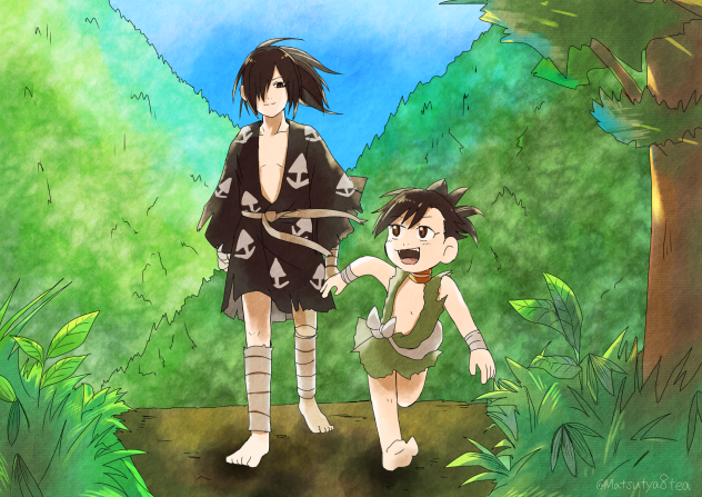 旅をする2人