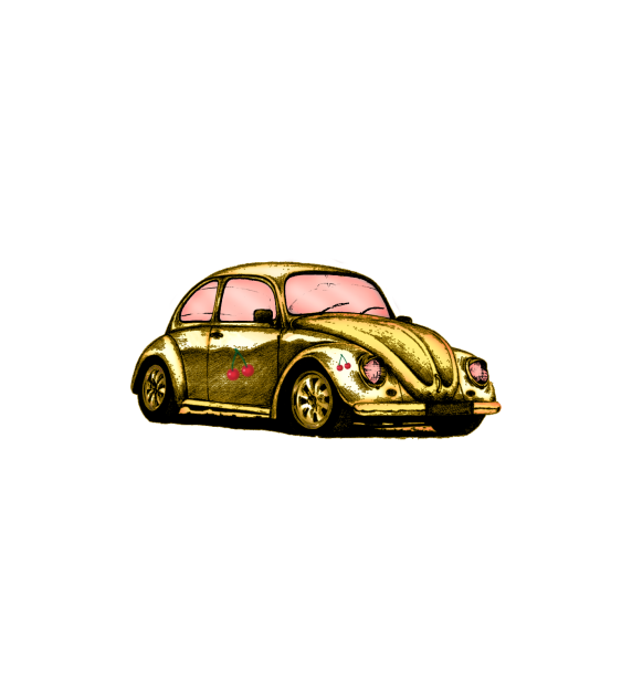 Gold cherry vw bug