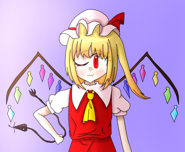 フランドールの目を描きました