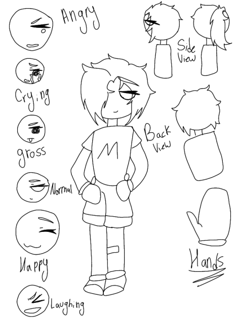 My character sheet for James