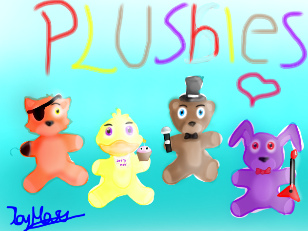 speed art-Plushies FNAF