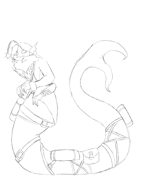 sebastian solace digitized line art