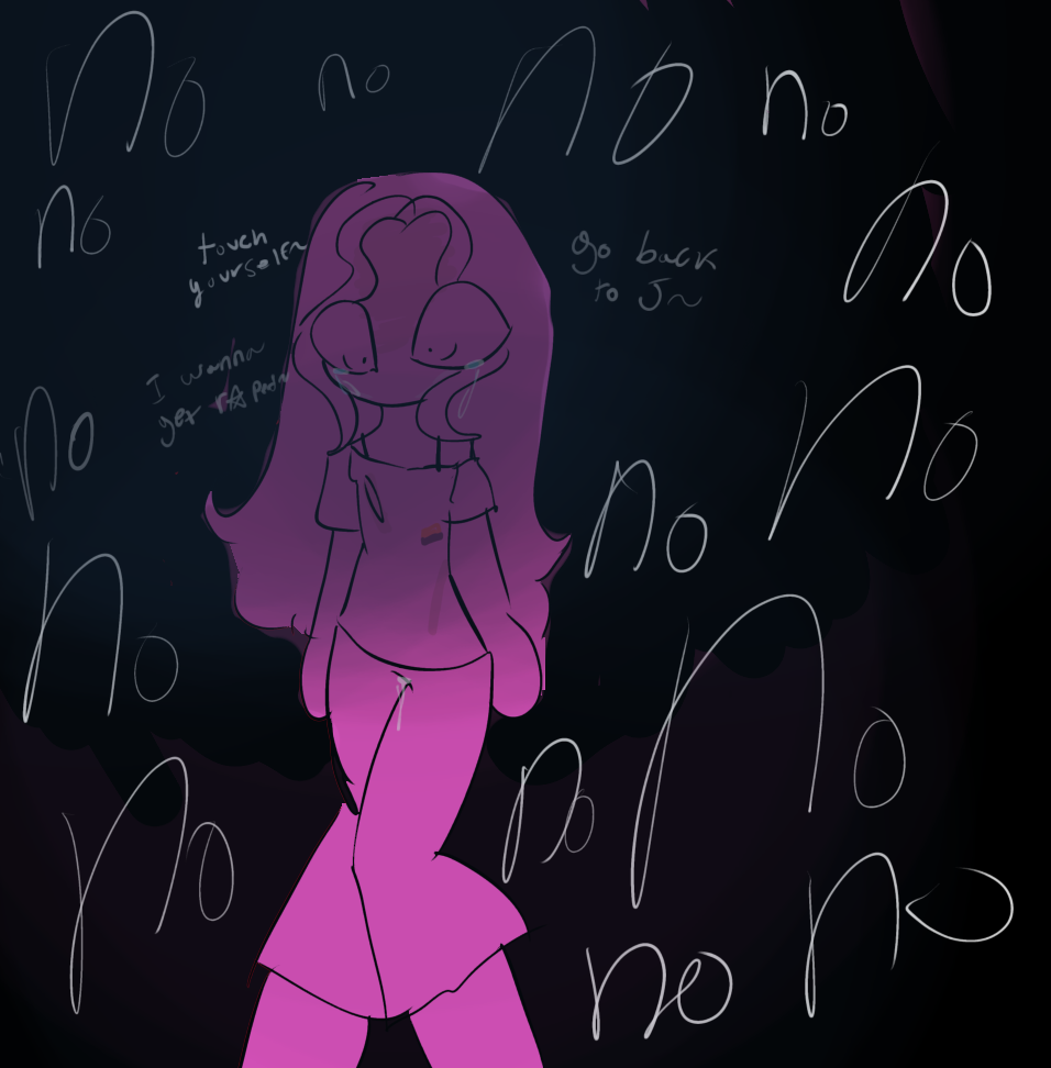 POV fighting the urges in class - ibisPaint