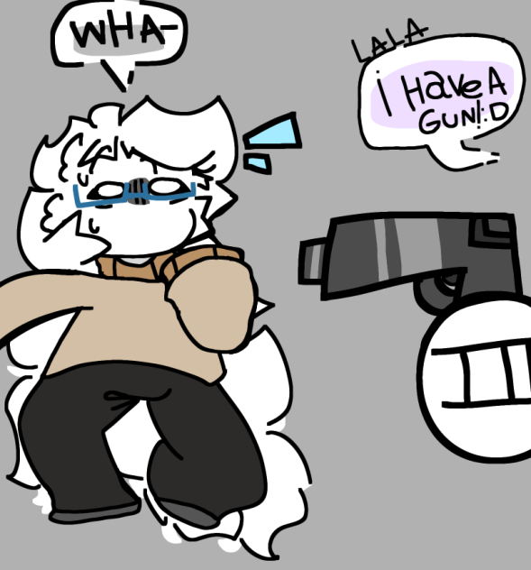 LALA HAVE A GUN HELP-