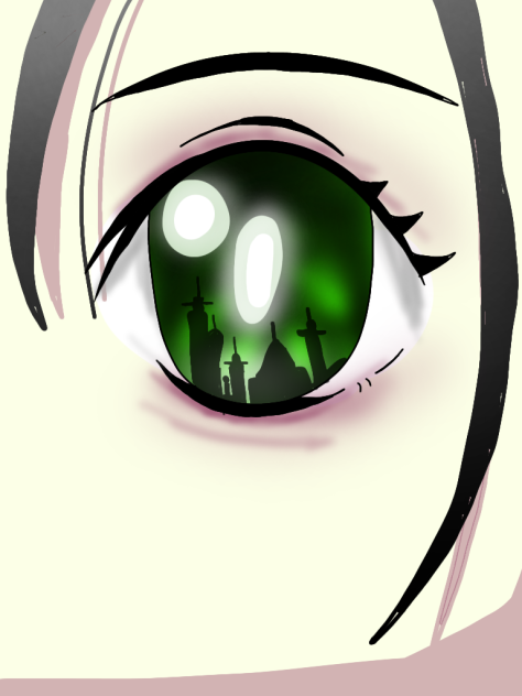 anime girl eye 🟢🌱