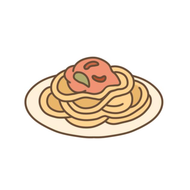 Cute spaghetti sticker