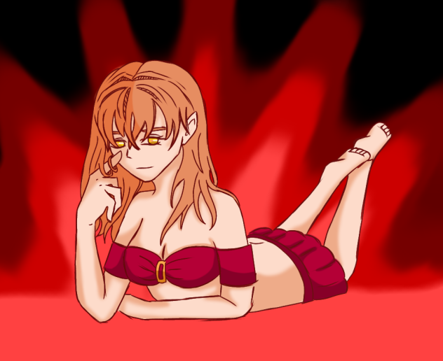 era para ser um teste kkk (Ibis Paint)