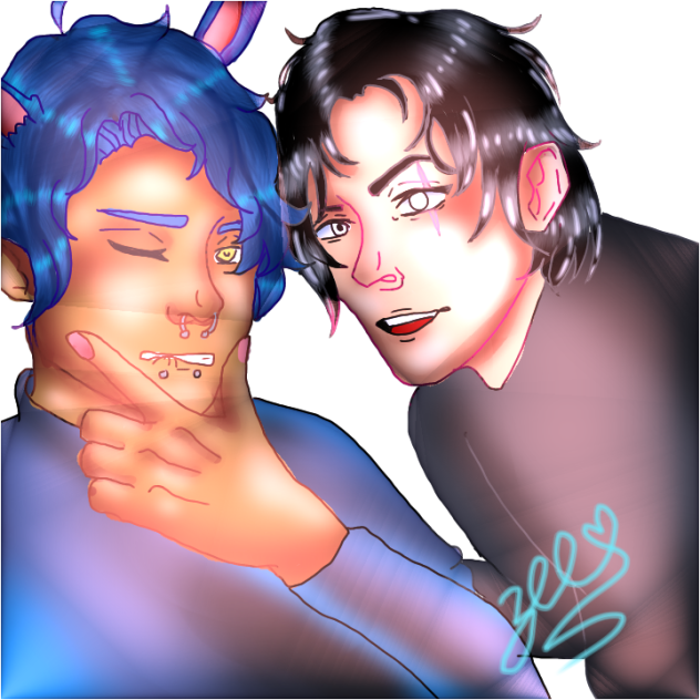 Crack bunny and crack dog - ibisPaint