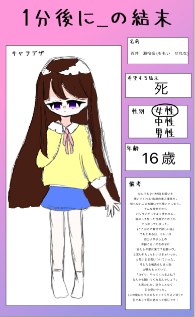 一分後に＿の結末キャラボ